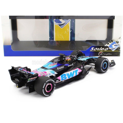 SOLIDO ALPINE F1  A524 TEAM BWT ALPINE N 31 MIAMI GP 2024 ESTEBAN OCON - BLACK BLUE PINK 1/18