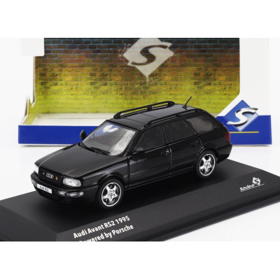 SOLIDO AUDI A4 RS2 AVANT SW STATION WAGON 1995 - POWERED BY PORSCHE - BLACK 1/43