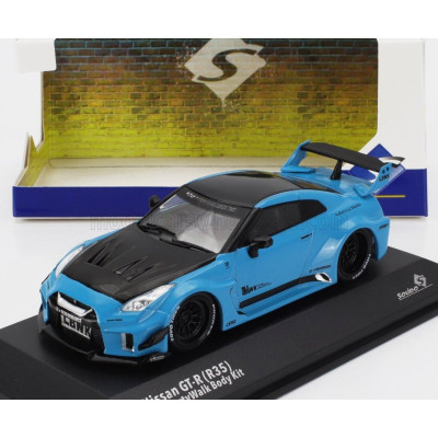 SOLIDO NISSAN GT-R (R35) LB WORKS SILHOUETTE COUPE 2019 - BLUE BLACK 1/43