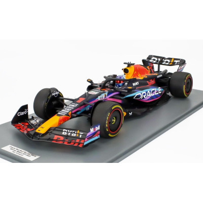 SPARK MODEL RED BULL F1  RB19 TEAM ORACLE RED BULL RACING N 1 WORLD CHAMPION WINNER MIAMI GP 2023 MAX VERSTAPPEN - MATT BLUE 1/1