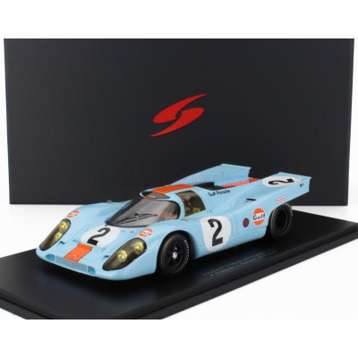 SPARK MODEL PORSCHE 917K 4.5L GULF TEAM JOHN WYER AUTOMOTIVE ENGINEERING N 2 WINNER 24h DAYTONA 1970 PEDRO RODRIGUEZ - LEO KINNU
