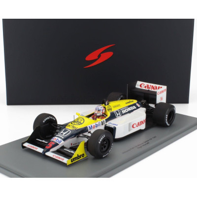 SPARK MODEL WILLIAMS F1  FW11B HONDA N 5 WINNER BRITISH GP 1987 NIGEL MANSELL - BLUE YELLOW WHITE 1/18