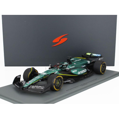 SPARK MODEL ASTON MARTIN F1  AMR24 TEAM ARAMCO COGNIZANT N 18 SEASON 2024 LANCE STROLL - GREEN BLACK 1/18