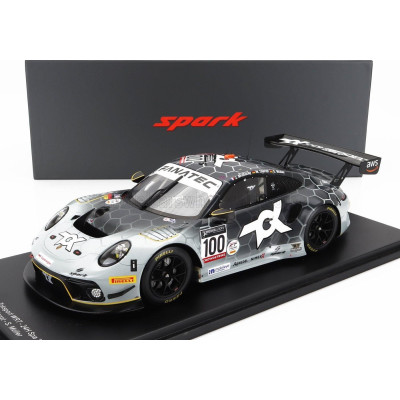 SPARK MODEL PORSCHE 911 991-2 GT3 R TEAM TOKSPORT WRT N 100 24h SPA 2022 J.ANDLAUER - M.DIENST - S.MULLER - WHITE BLACK 1/18