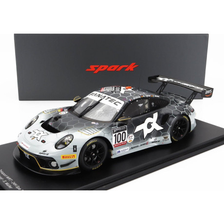 SPARK MODEL PORSCHE 911 991-2 GT3 R TEAM TOKSPORT WRT N 100 24h SPA 2022 J.ANDLAUER - M.DIENST - S.MULLER - WHITE BLACK 1/18