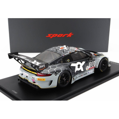 SPARK MODEL PORSCHE 911 991-2 GT3 R TEAM TOKSPORT WRT N 100 24h SPA 2022 J.ANDLAUER - M.DIENST - S.MULLER - WHITE BLACK 1/18
