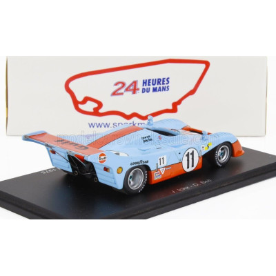 SPARK MODEL MIRAGE GR8 3.0L V8 TEAM GULF RESEARCH RACING N 11 WINNER 24h LE MANS 1975 JACKY ICKX - DEREK BELL - LIGHT BLUE ORANG