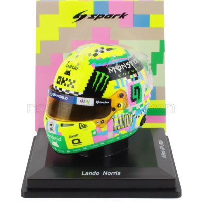 SPARK MODEL BELL HELMET CASCO HELMET F1 LANDO NORRIS TEAM McLAREN N 4 3rd BRITISH GP 2024 - VARIOUS 1/5