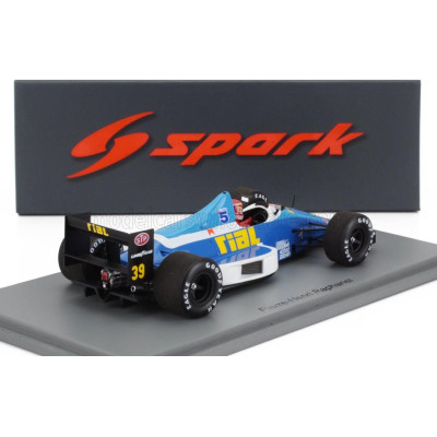 SPARK MODEL RIAL F1  ARC2 N 39 ESSAIS BELGIUM GP 1989 PIERRE HENRI RAPHANEL - BLUE WHITE 1/43