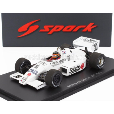 SPARK MODEL ARROWS F1  A6 N 30 GERMANY GP 1983 THIERRY BOUTSEN - WHITE 1/43