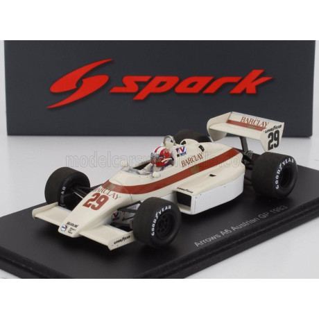 SPARK MODEL ARROWS F1  A6 N 29 AUSTRIAN 1983 MARC SURER - CREAM 1/43