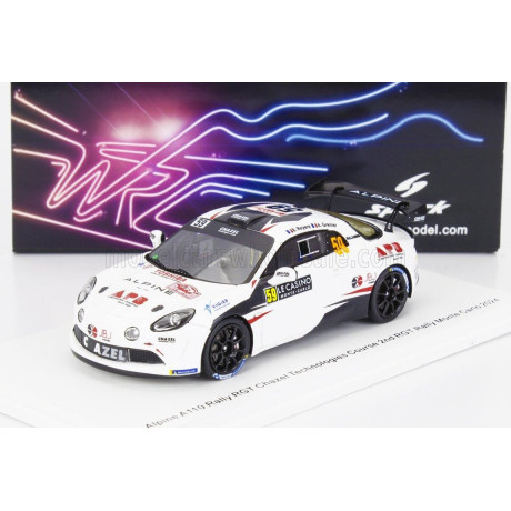 SPARK MODEL RENAULT ALPINE A110 RGT TEAM CHAZEL TECHNOLOGIES COURSE N 59 2nd RGT RALLY MONTECARLO 2024 ERIC ROYERE - ALEXIS GREN