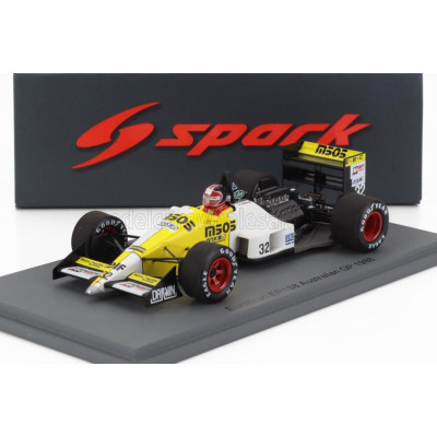 SPARK MODEL EUROBRUN F1  ER188 N 32 AUSTRALIAN GP 1988 OSCAR LARRAURI - YELLOW WHITE BLACK 1/43
