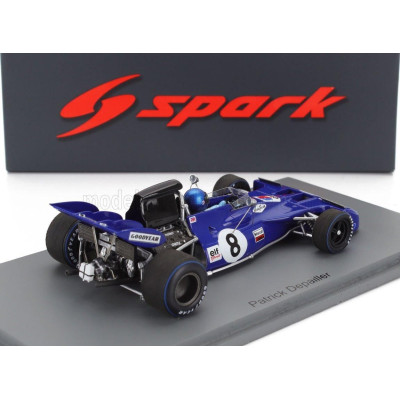 SPARK MODEL TYRRELL F1  004 N 8 FRANCE GP 1972 PATRICK DEPAILLER - BLUE 1/43