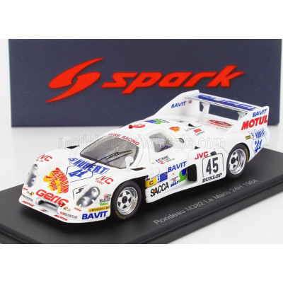 SPARK MODEL RONDEAU M382 N 45 24h  LE MANS 1984 CHRISTIAN BUSSI - BRUNO ILIEN - JACK GRIFFIN - WHITE 1/43