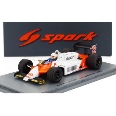 SPARK MODEL ALFA ROMEO F1  183T N 22 GERMANY GP 1983 ANDREA DE CESARIS - WHITE RED 1/43