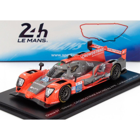 SPARK MODEL ORECA 07 GIBSON GK428 4.2L V8 TEAM CROWDSTRIKE RACING BY APR N 45 24h LE MANS 2024 COLIN BRAUN - NICKY CATSBURG - GE