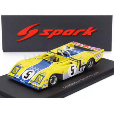 SPARK MODEL DUCKHAMS LM72 3.0L V8 TEAM DUCKHAMS OIL MOTOR RACING N 5 24h LE MANS 1973 ALAIN DE CADENET - CHRIS CRAFT - YELLOW BL