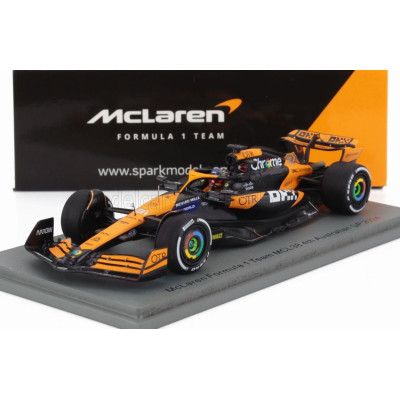 SPARK MODEL McLAREN F1  MCL38 TEAM MCLAREN N 81 4th AUSTRALIAN GP 2024 OSCAR PIASTRI - ORANGE BLACK 1/43