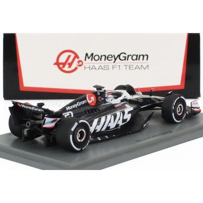 SPARK MODEL HAAS F1  FW24 TEAM MONEYGRAM HAAS N 27 AUSTRALIAN GP 2024 NICO HULKENBERG - BLACK WHITE 1/43