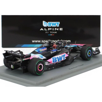 SPARK MODEL ALPINE F1  A524 TEAM BWT ALPINE N 31 CANADA GP 2024 ESTEBAN OCON - BLACK BLUE PINK 1/43