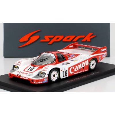 SPARK MODEL PORSCHE 956 N 16 24h LE MANS 1984 RENE METGE - NICK MASON  - RICHARD LLOYD - WHITE RED 1/43