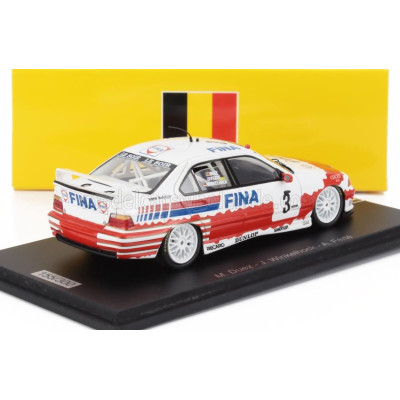 SPARK MODEL BMW 3-SERIES 318iS TEAM BMW FINA BASTOS N 3 2nd 24h SPA 1994 JOACHIM WINKELHOCK - MARC DUEZ - ALAIN FERTE - RED WHIT