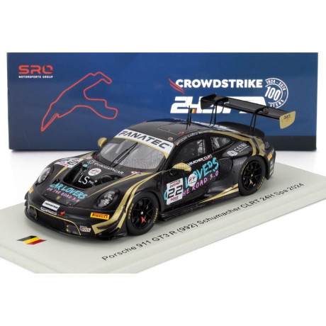 SPARK MODEL PORSCHE 911 992 GT3 R 4.2L TEAM SCHUMACHER CLRT N 22 24h SPA 2024 AYHANCAN GUVEN - LAURIN HEINRICH - DORIAN BOCCOLAC