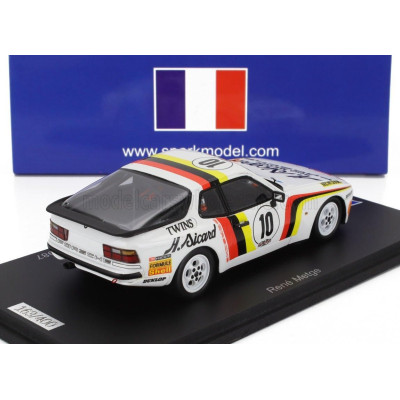 SPARK MODEL PORSCHE 944 TURBO N 10 CUP CHAMPION FRANCE 1987 RENE METGE - WHITE 1/43