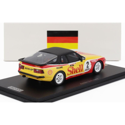 SPARK MODEL PORSCHE 944 TURBO N 16 SHELL TURBO CUP GERMANY 1988 ARMIN SCHWARZ - YELLOW RED BLACK 1/43