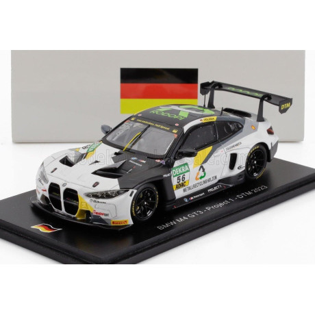 SPARK MODEL BMW 4-SERIES M4 GT3 N 56 PROJECT DTM 2023 SANDRO HOLZEM - WHITE BLACK 1/43
