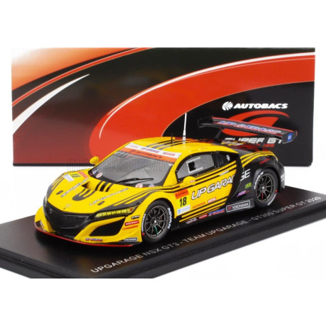 SPARK MODEL HONDA NSX GT3 TEAM UPGARAGE N 188 GT300 CLASS SUPER GT 2020 TAKASHI KOBAYASHI - KOSUKE MATSUURA - YELLOW BLACK 1/43