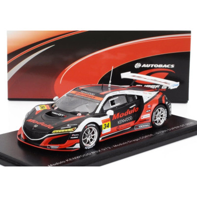 SPARK MODEL HONDA NSX GT3 TEAM MODULO DRAGO CORSE N 34 GT300 CLASS SUPER GT 2020 RYO MICHIGAMI - JAKE PARSON - RED BLACK WHITE 1