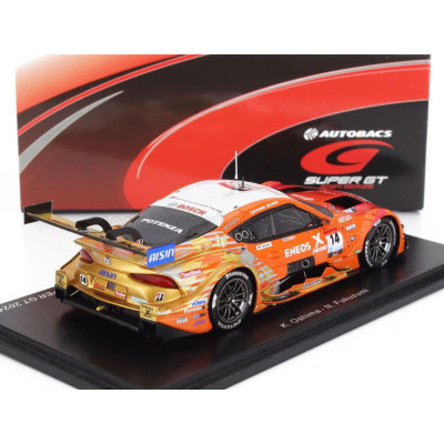 SPARK MODEL TOYOTA SUPRA GR TEAM ENEOS ROOKIE N 14 GT500 CLASS SUPER GT 2024 KAZUYA OSHIMA - NIREI FUKUZUMI - ORANGE WHITE 1/43