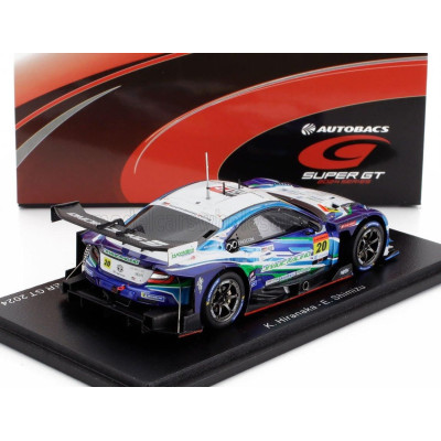 SPARK MODEL TOYOTA GR86 GT TEAM SHADE RACING N 20 GT300 CLASS SUPER GT 2024 KATSUYUKI HIRANAKA - EIJIRO SHIMIZU - BLUE WHITE 1/4