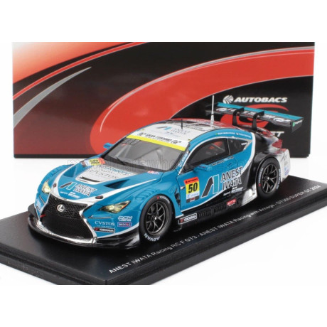 SPARK MODEL LEXUS RC F GT3 ANEST IWATA RACING N 50 GT300 CLASS SUPER GT 2024 IGOR OMURA FRAGA - YUGA FURURTANI - LIGHT BLUE WHIT