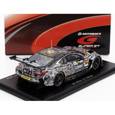 SPARK MODEL LEXUS RC F GT3 TEAM K-TUNES RACING N 96 GT300 CLASS SUPER GT 2024 MORIO NITTA - SHINICHI TAKAGI - BLACK WHITE 1/43