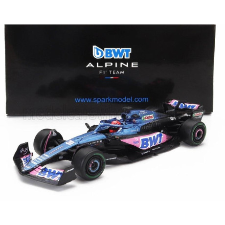 SPARK MODEL ALPINE F1  A523 TEAM BWT ALPINE N 31 SEASON 2023 ESTEBAN OCON - BLUE PINK 1/64