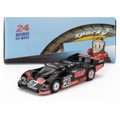 SPARK MODEL PORSCHE 956 2.6L TWIN TURBO TEAM HENN S T-BIRD SWAP SHOP N 26 2nd 24h LE MANS 1984 JEAN RONDEAU - JOHN PAUL Jr. - BL