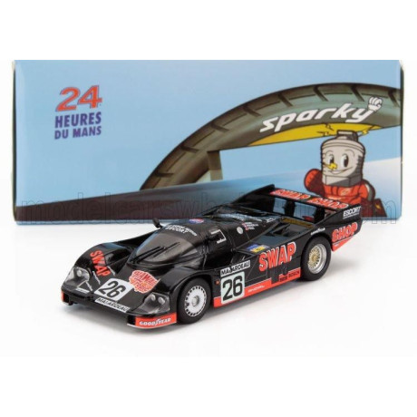 SPARK MODEL PORSCHE 956 2.6L TWIN TURBO TEAM HENN S T-BIRD SWAP SHOP N 26 2nd 24h LE MANS 1984 JEAN RONDEAU - JOHN PAUL Jr. - BL