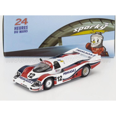 SPARK MODEL PORSCHE 956 2.6L TWIN TURBO TEAM PORSCHE KRAMER RACING N 12 24h LE MANS 1986 PIERRE YVER - HUBERT STRIEBIG - MAX COH