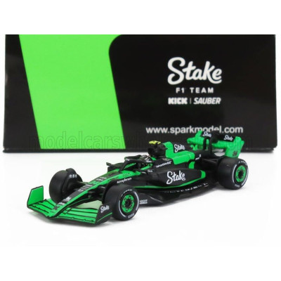 SPARK MODEL SAUBER F1  C44 TEAM STAKE KICK N 24 SEASON 2024 ZHOU GUANYU - GREEN BLACK 1/64