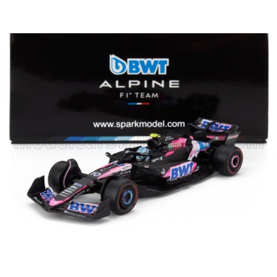 SPARK MODEL ALPINE F1  A524 TEAM BWT ALPINE N 10 SEASON 2024 PIERRE GASLY - BLACK BLUE PINK 1/64