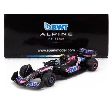 SPARK MODEL ALPINE F1  A524 TEAM BWT ALPINE N 10 SEASON 2024 PIERRE GASLY - BLACK BLUE PINK 1/64