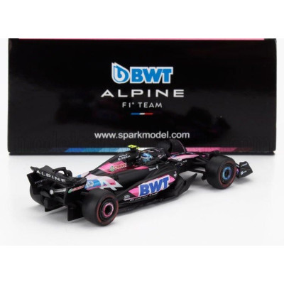 SPARK MODEL ALPINE F1  A524 TEAM BWT ALPINE N 10 SEASON 2024 PIERRE GASLY - BLACK BLUE PINK 1/64