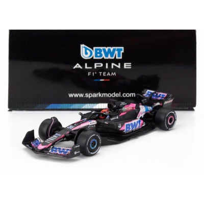 SPARK MODEL ALPINE F1  A524 TEAM BWT ALPINE N 31 SEASON 2024 ESTEBAN OCON - BLACK BLUE PINK 1/64