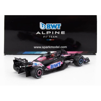 SPARK MODEL ALPINE F1  A524 TEAM BWT ALPINE N 31 SEASON 2024 ESTEBAN OCON - BLACK BLUE PINK 1/64