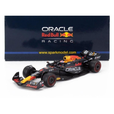 SPARK MODEL RED BULL F1  RB20 TEAM ORACLE RED BULL RACING N 1 WORLD CHAMPION SEASON 2024 MAX VERSTAPPEN - BLUE YELLOW RED 1/64