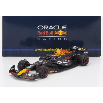 SPARK MODEL RED BULL F1  RB20 TEAM ORACLE RED BULL RACING N 11 2nd BAHRAIN GP 2024 SERGIO PEREZ - BLUE YELLOW RED 1/64