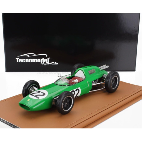 TECNOMODEL LOTUS F1  24 N 22 MONACO GP 1962 JACK BRABHAM - LIGHT GREEN 1/18